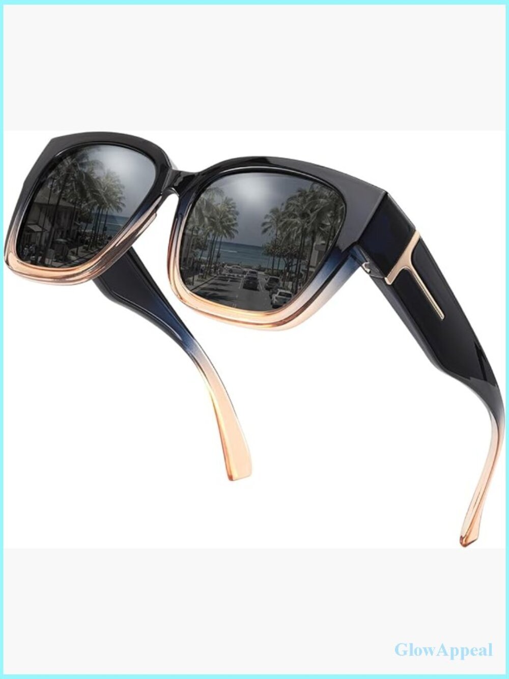 Fit Over Glasses Polarized Sunglasses Oversized Square UV400 Protection for